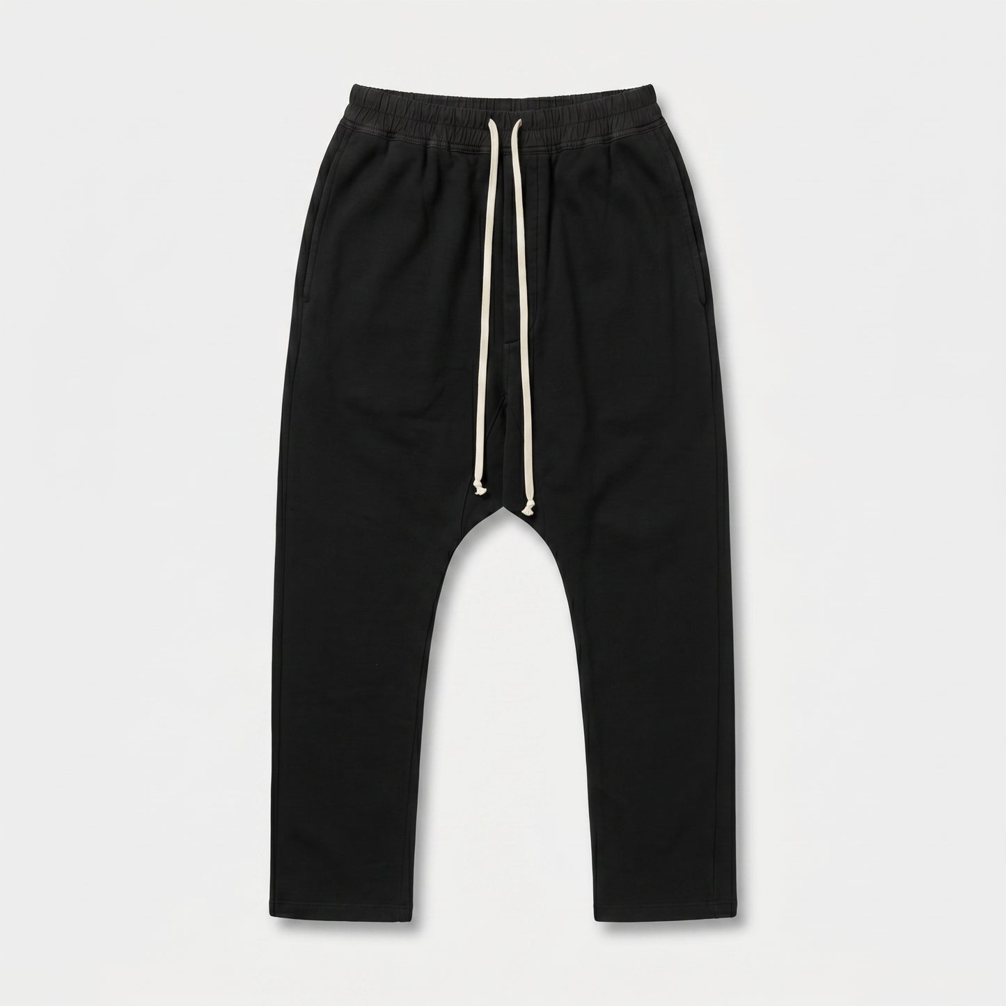 Dropped Crotch Drawstring Sweatpants