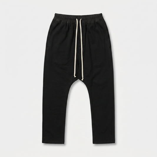 Dropped Crotch Drawstring Sweatpants