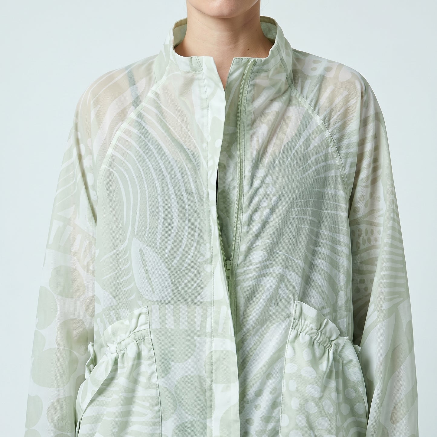 Abstract Print Lightweight Jacket