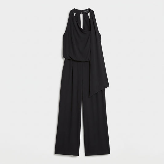 Draped Halter Neck Jumpsuit