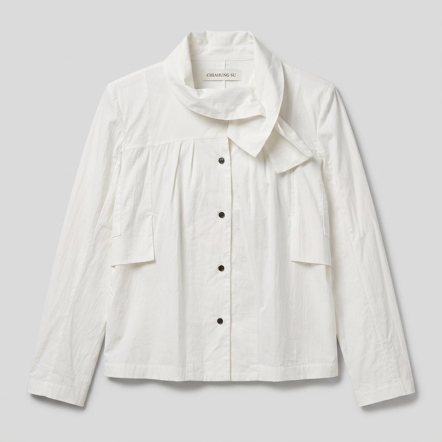 Architectural Collared Button-Down Shirt