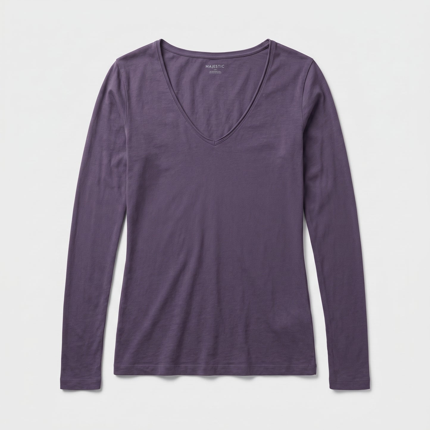 Classic Purple V-Neck Top