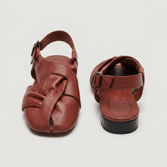 Crafted Leather Slingback Sandals