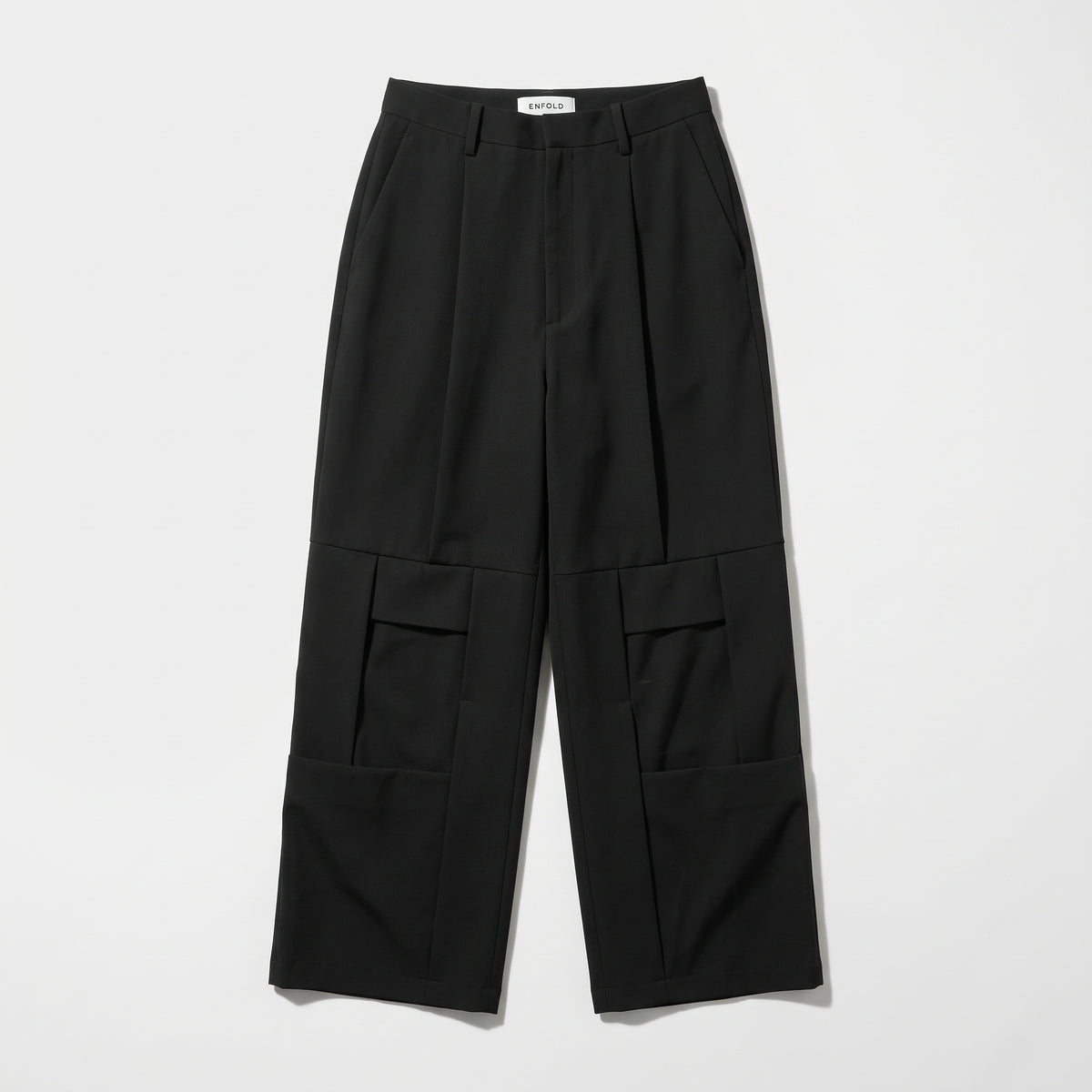 Tailored Wide Leg Cargo Trousers