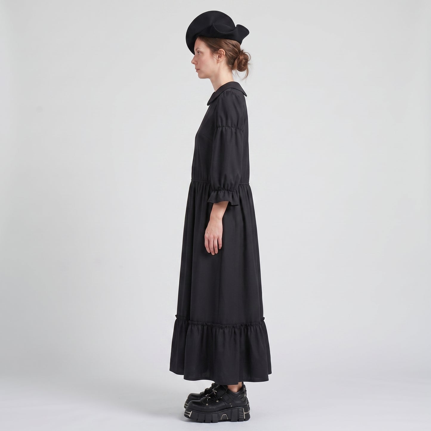 Black Peter Pan Collar Dress