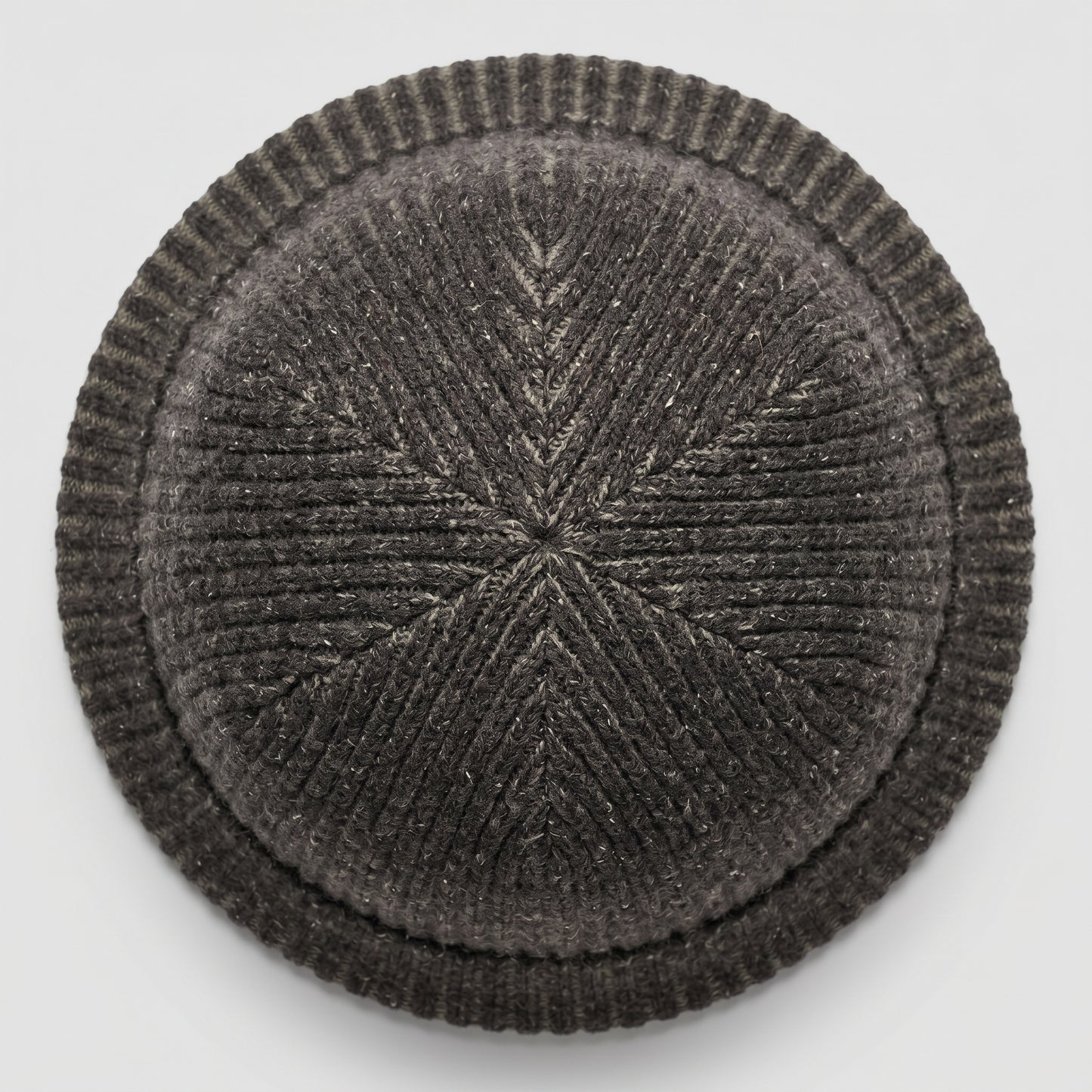 Ribbed Knit Wool Beanie