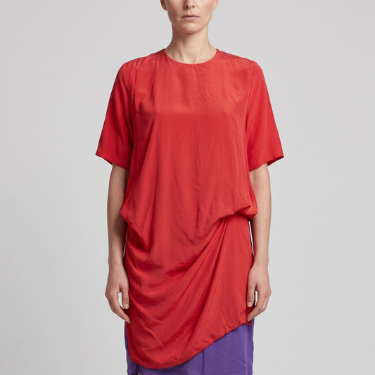 Two Tone Silk Layered Dress