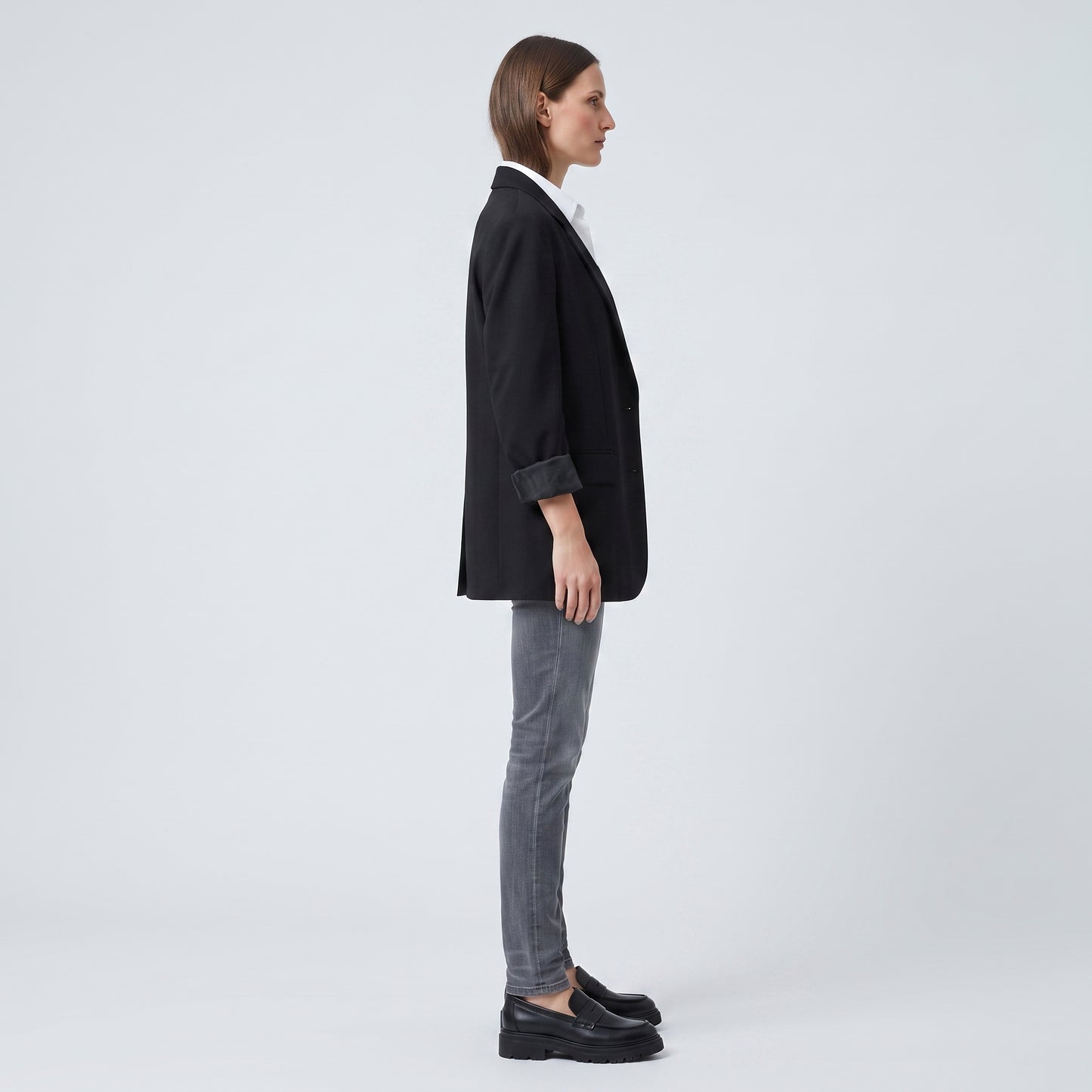 Slim Fit Grey Denim Jeans
