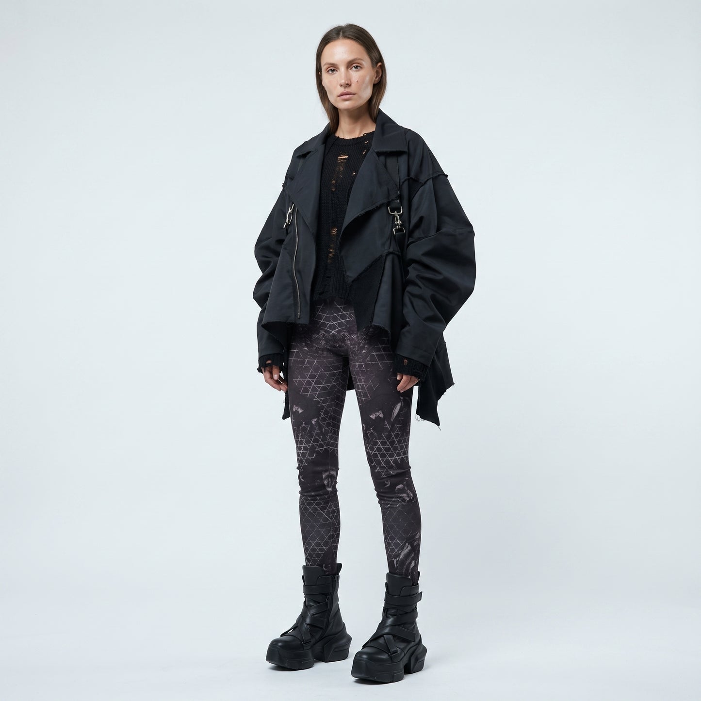 Graphic Print Stretch Leggings