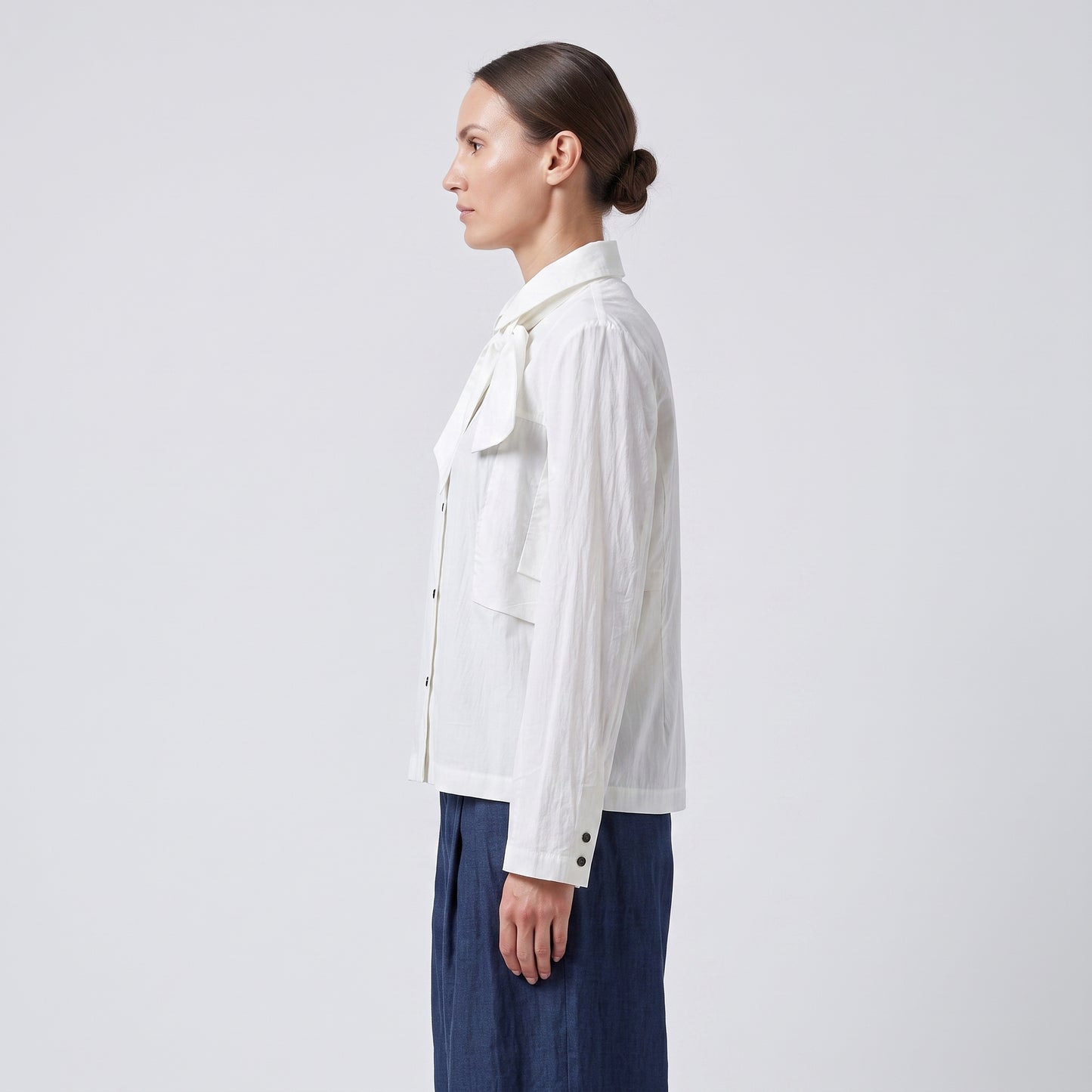 Architectural Collared Button-Down Shirt