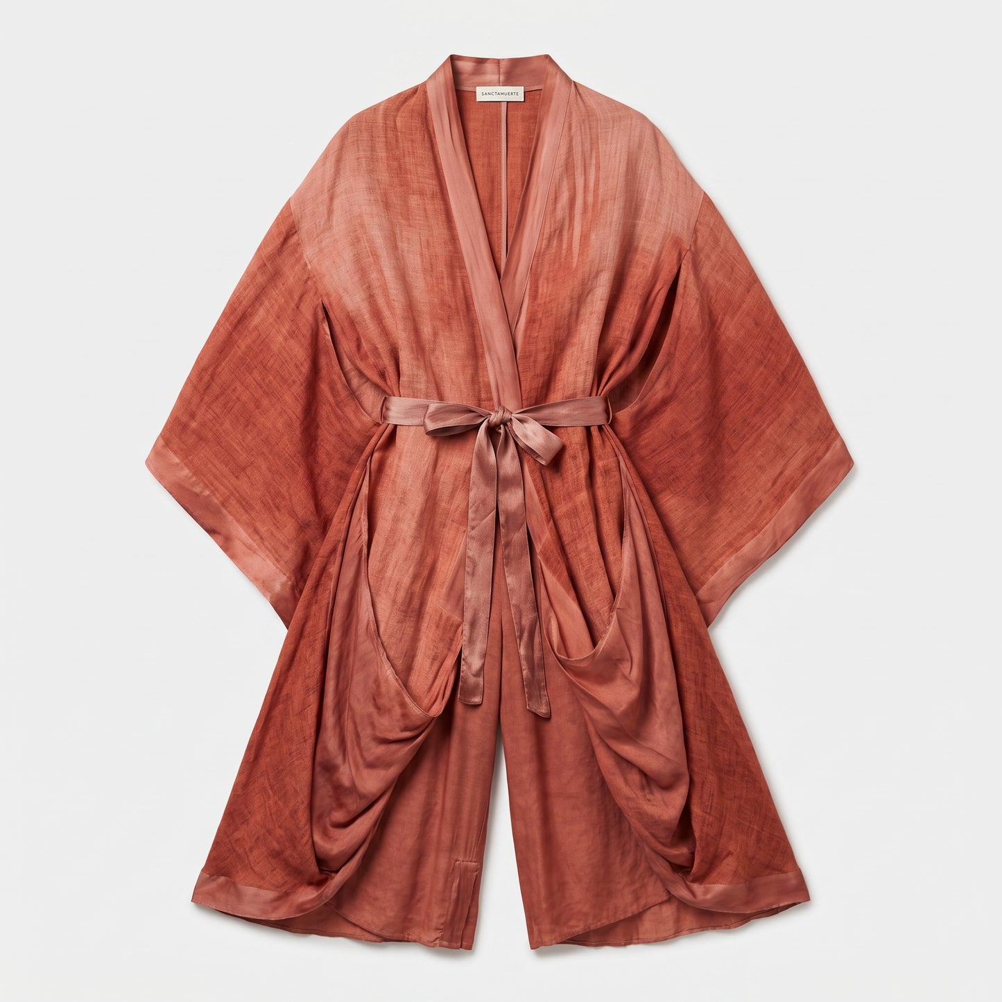 Tie-Waist Silk Blend Kimono