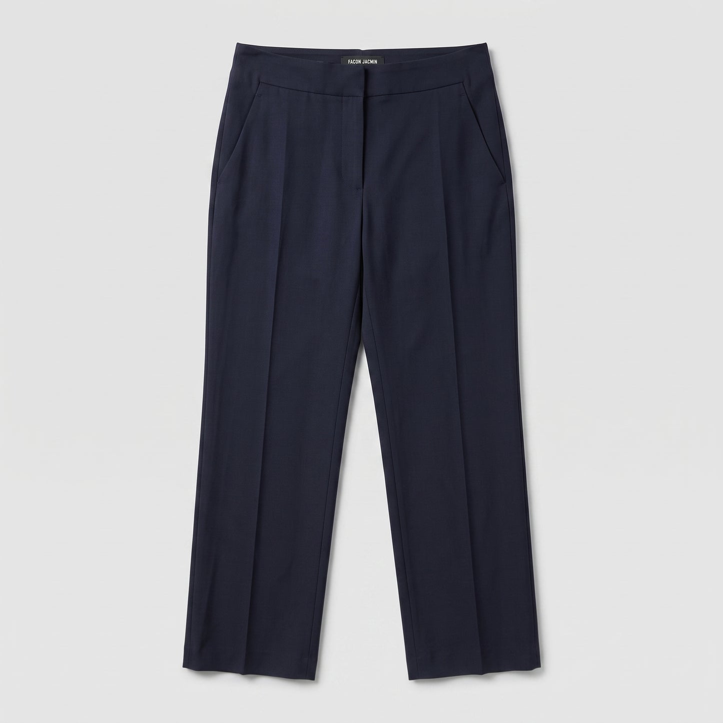 Tailored Navy Cropped Trousers