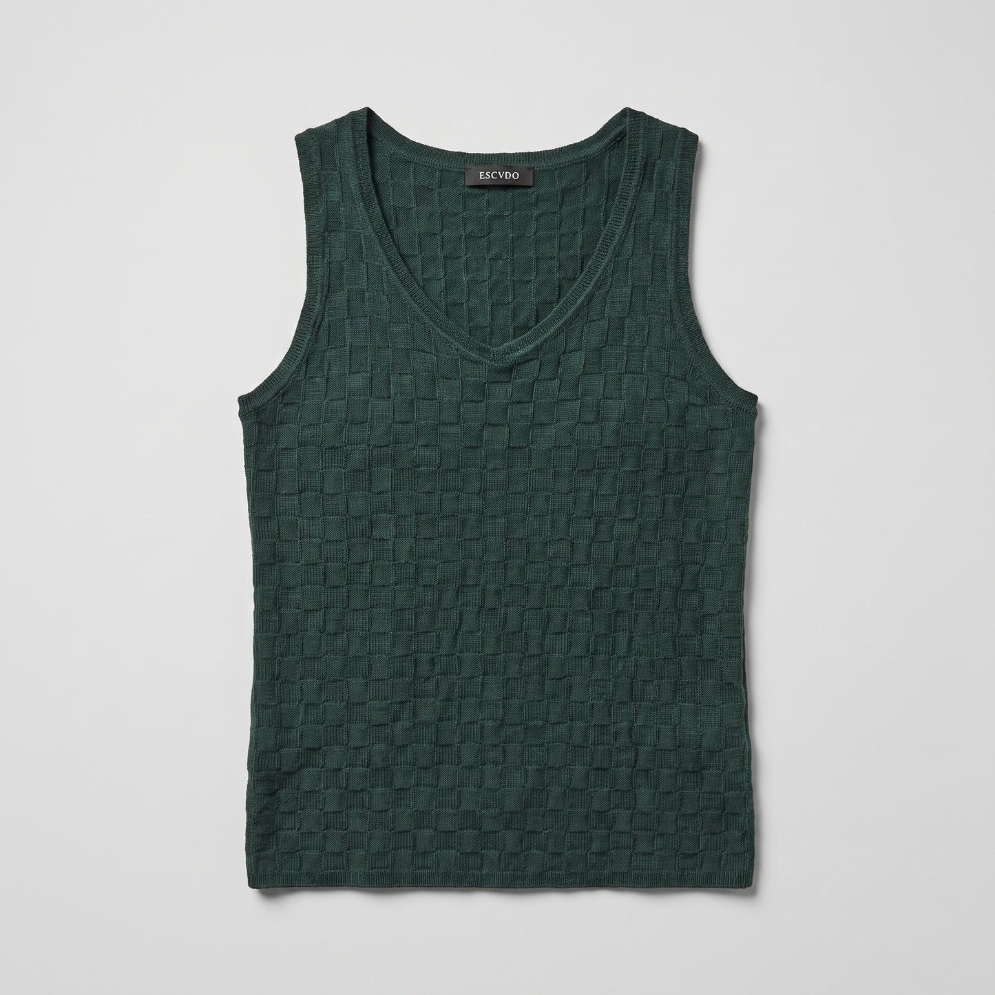 Textured V-Neck Knit Vest