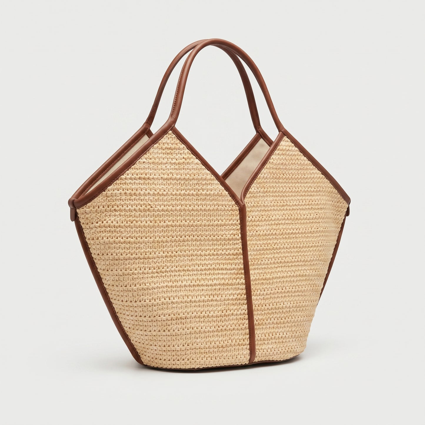 Woven Raffia Tote Bag