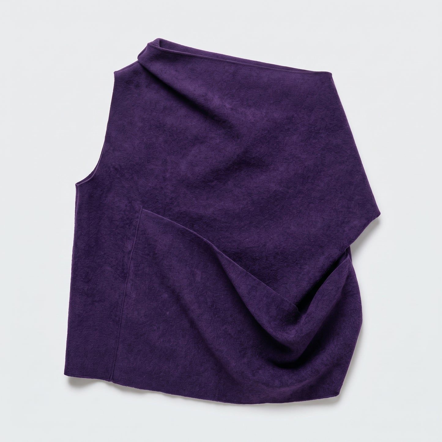 Architectural Asymmetrical Purple Top