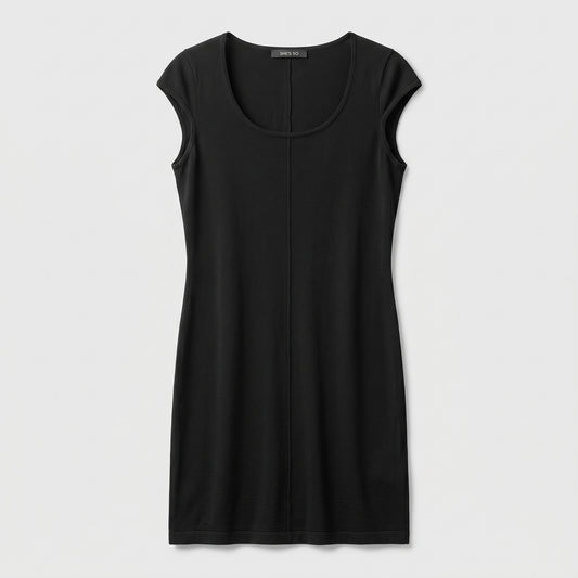 Essential Black Cap Sleeve Top