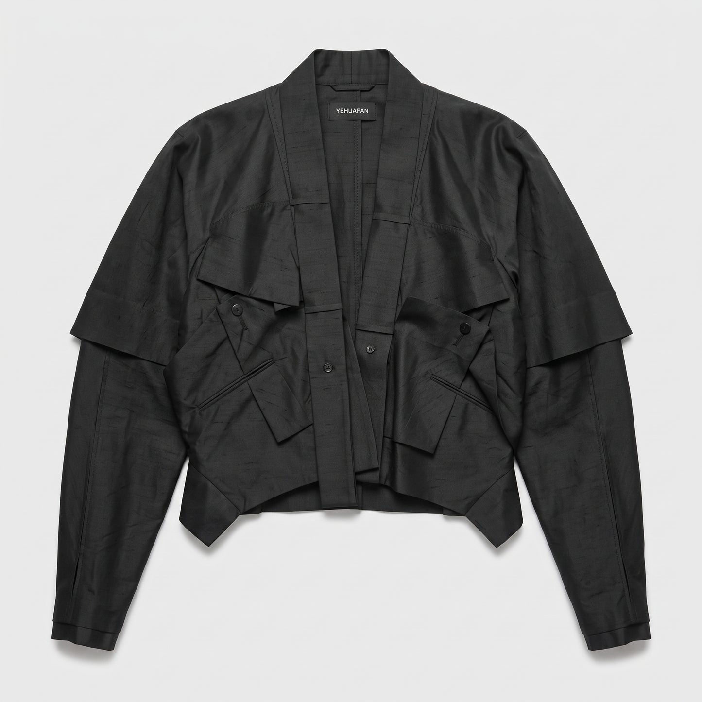 Architectural Layered Utility Jacket