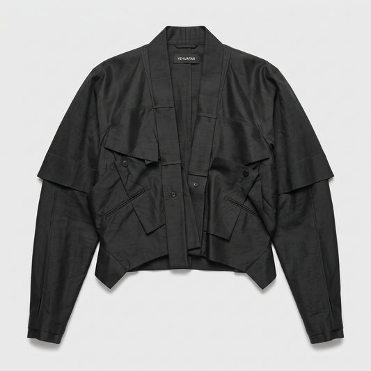 Architectural Layered Utility Jacket