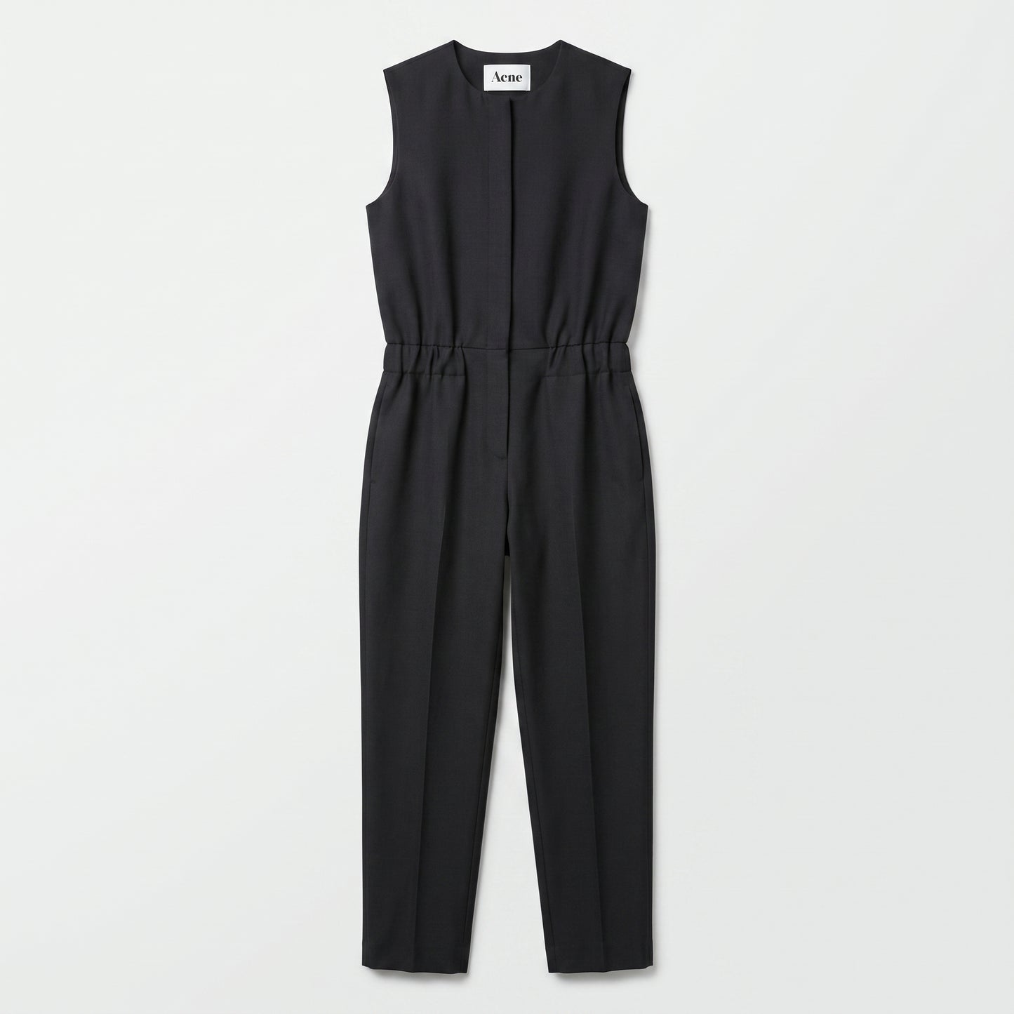 Sleeveless Tailored Black Jumpsuit