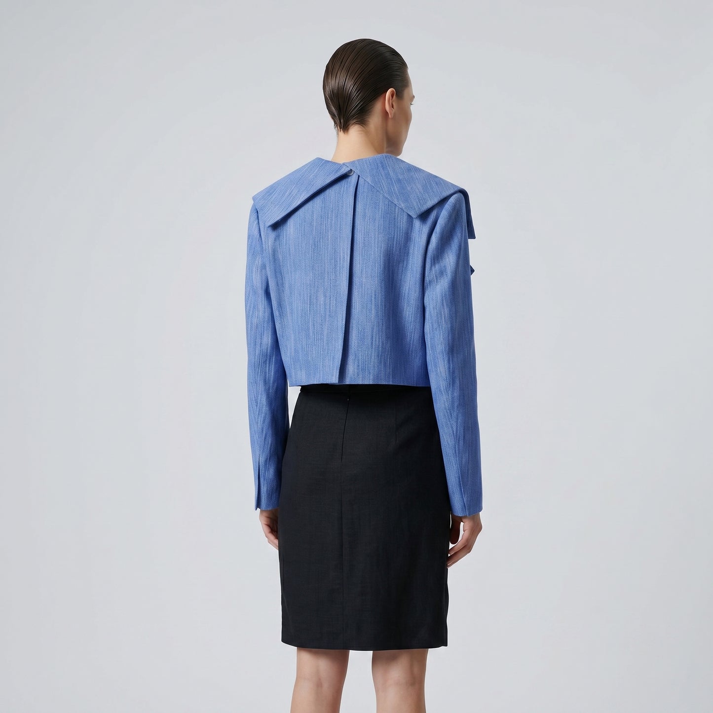 Structured Cropped Lapel Jacket