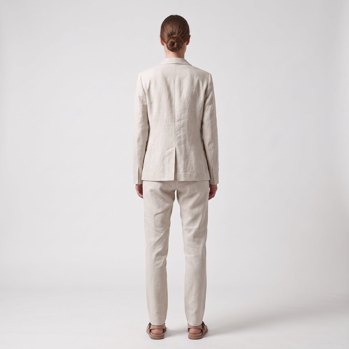 Tailored Linen Button-Fly Trousers