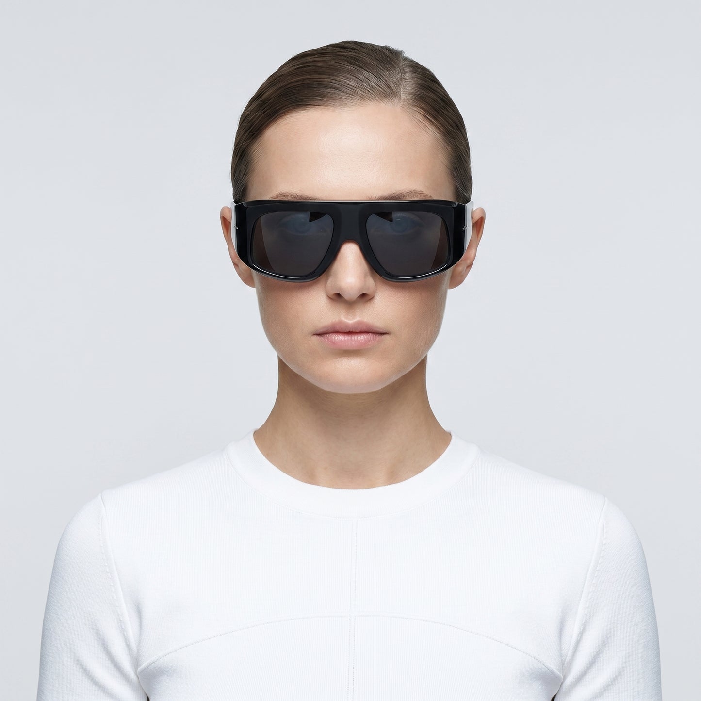 Oversized Acetate Shield Sunglasses
