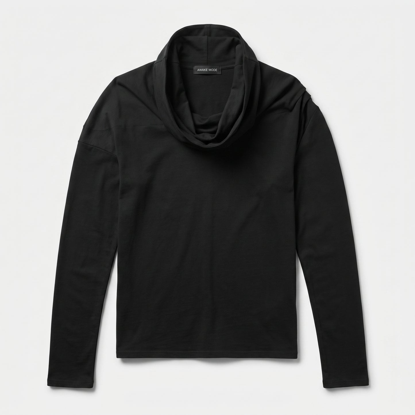 Draped Neck Long Sleeve Top