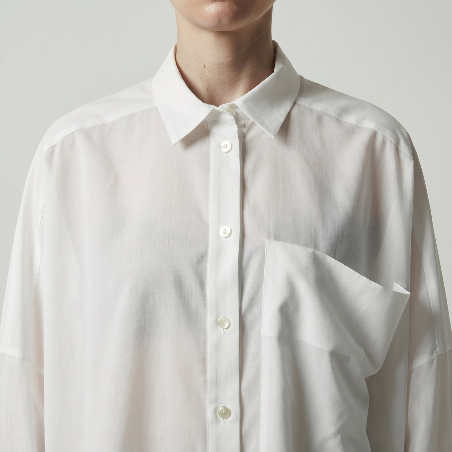 Oversized Architectural Button-Down Shirt