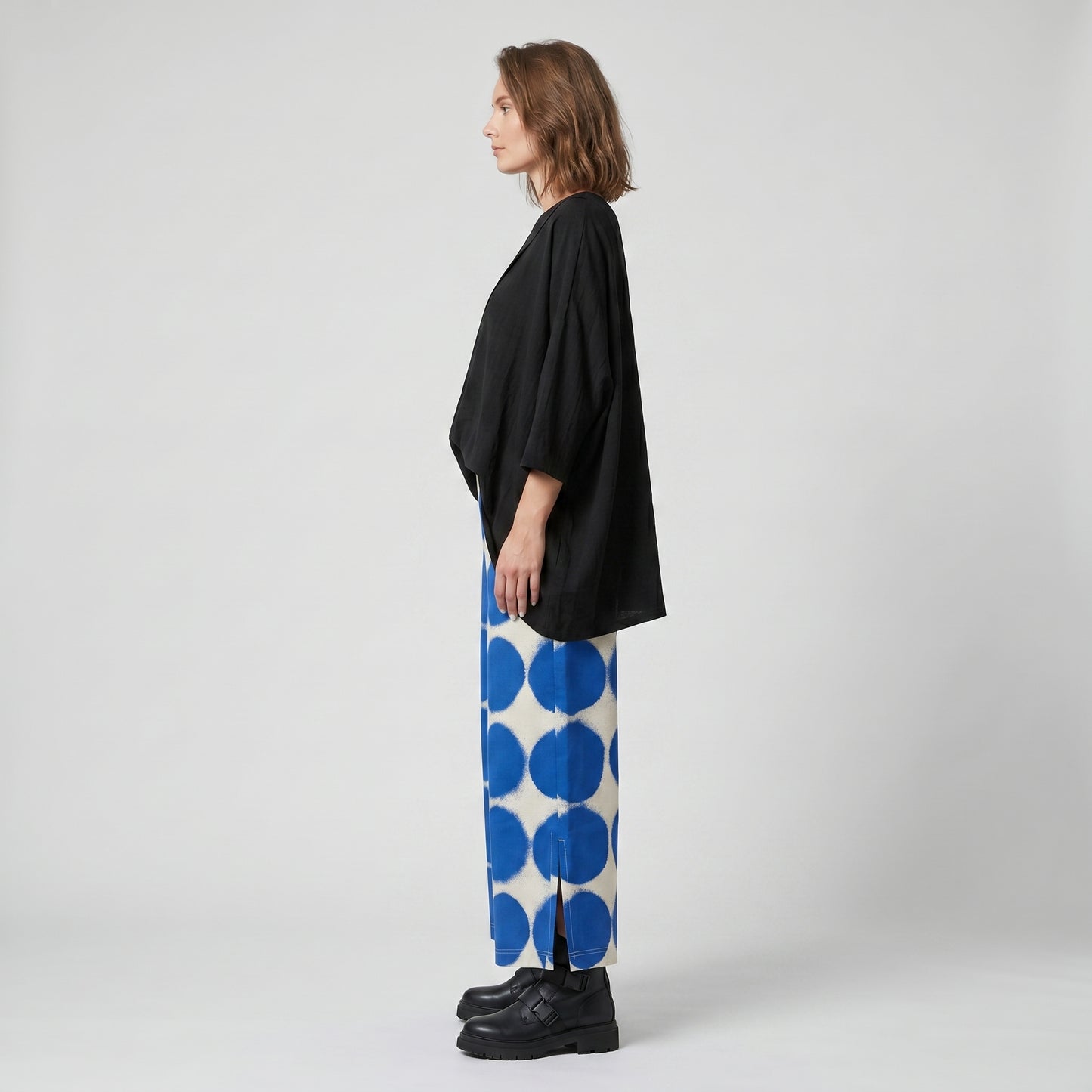 Bold Polka Dot Wide Trousers
