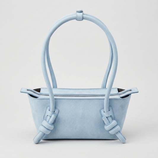 Pastel Blue Knotted Mini Bag