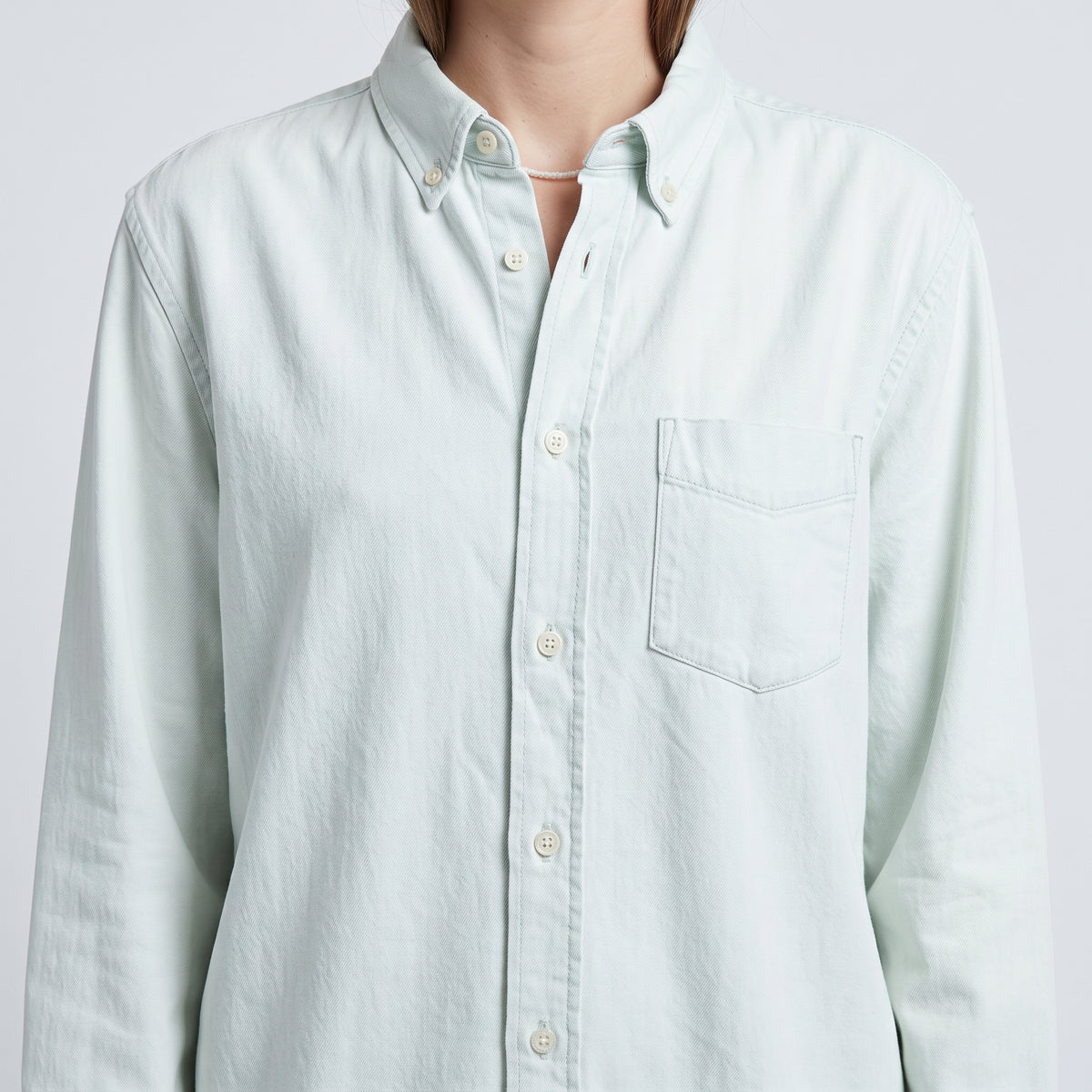 Lightwash Denim Button Down Shirt