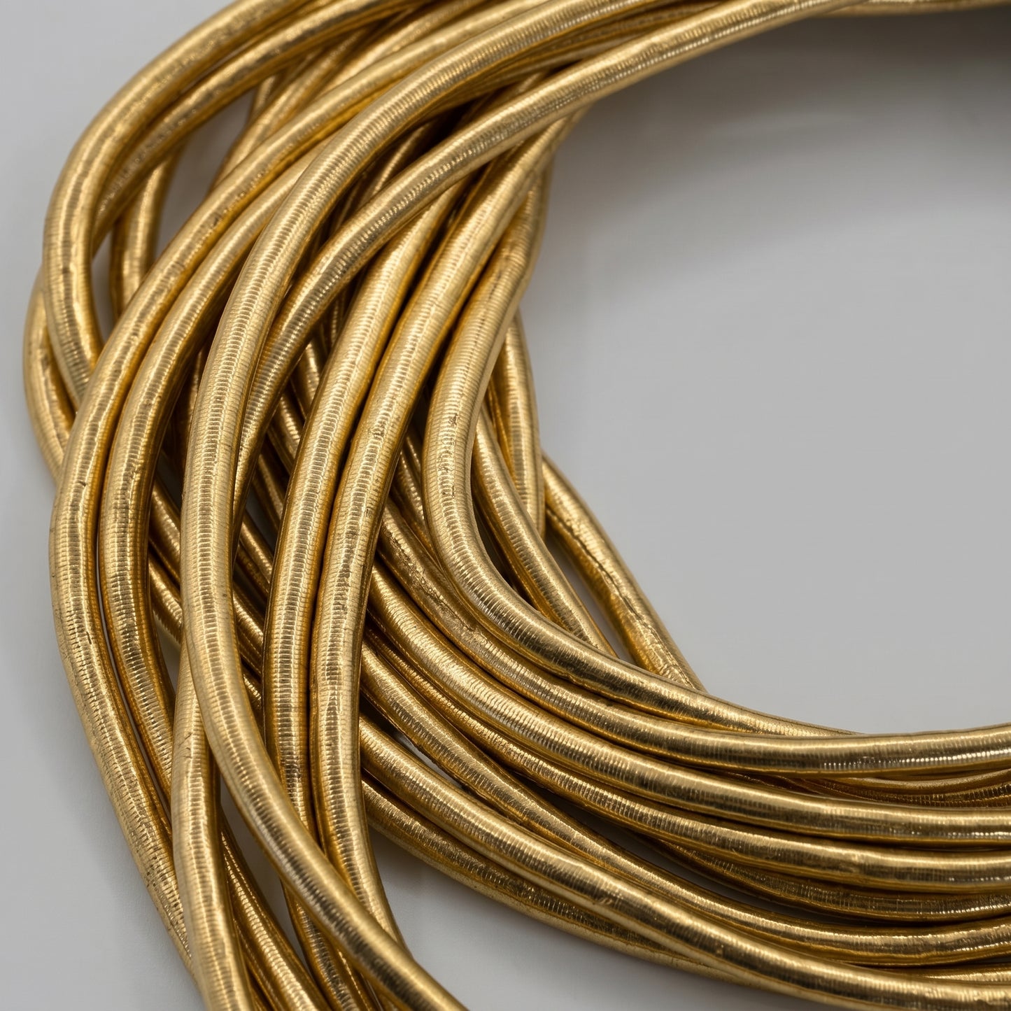 Multi-Strand Sculptural Gold Necklace