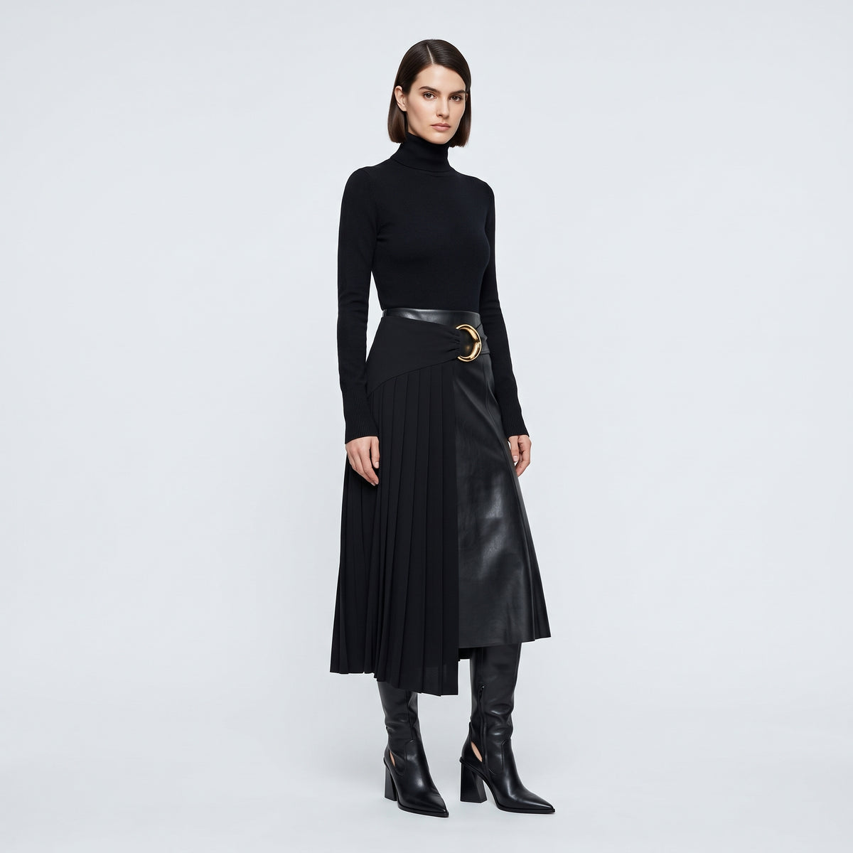 Classic Essential Black Turtleneck