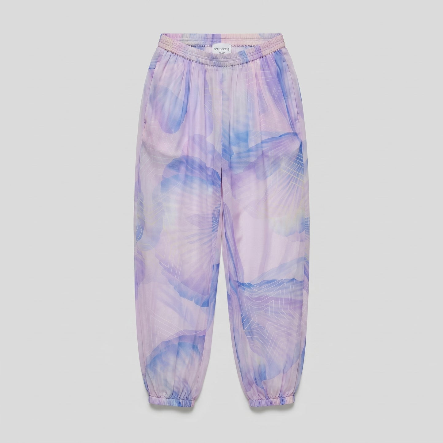 Abstract Floral Print Joggers
