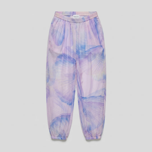 Abstract Floral Print Joggers