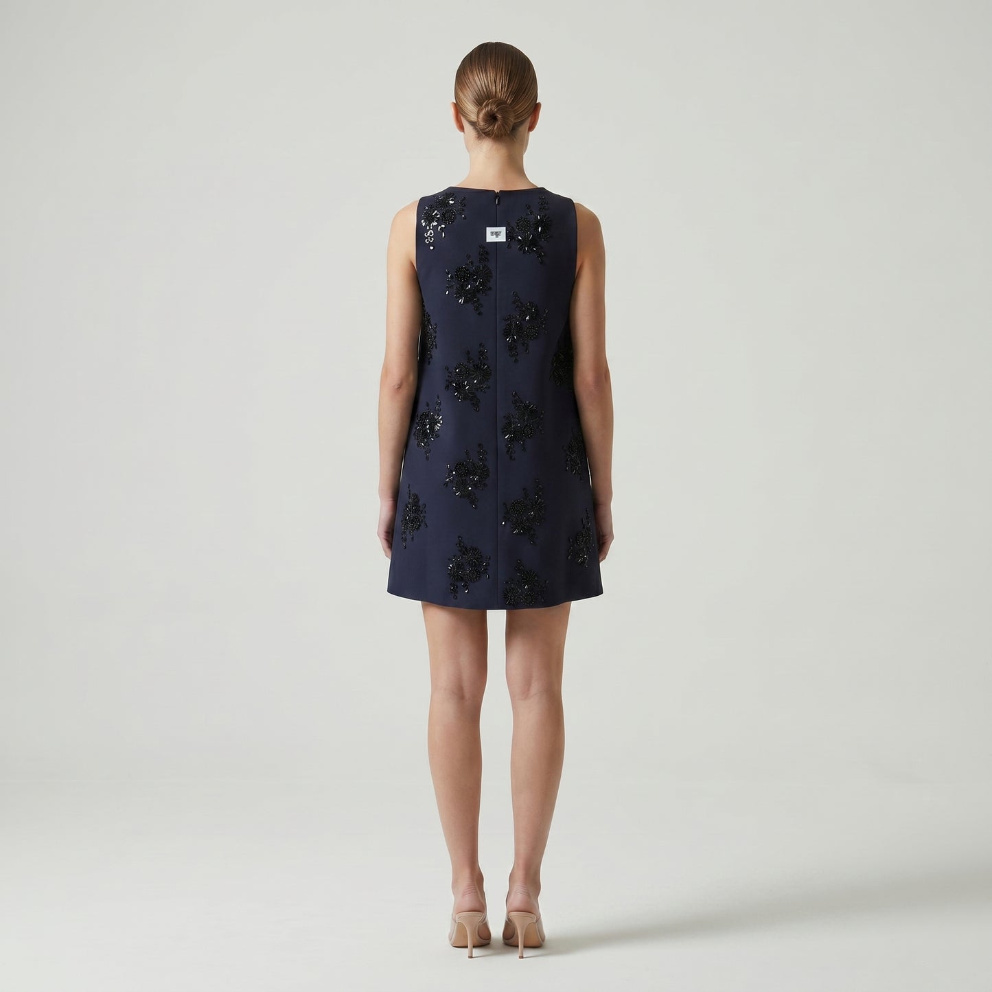 Embellished Navy Tailored Vest