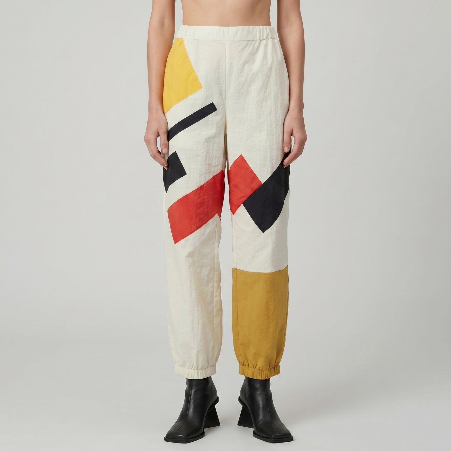 Abstract Geometric Jogger Trousers