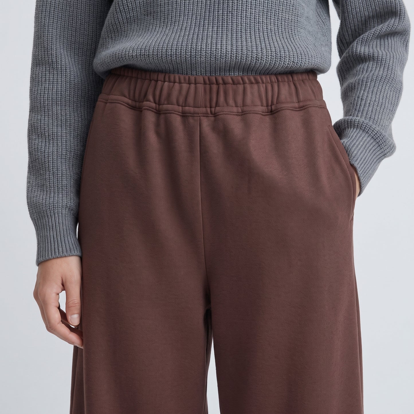 Essential Cotton Elastic Waist Trousers