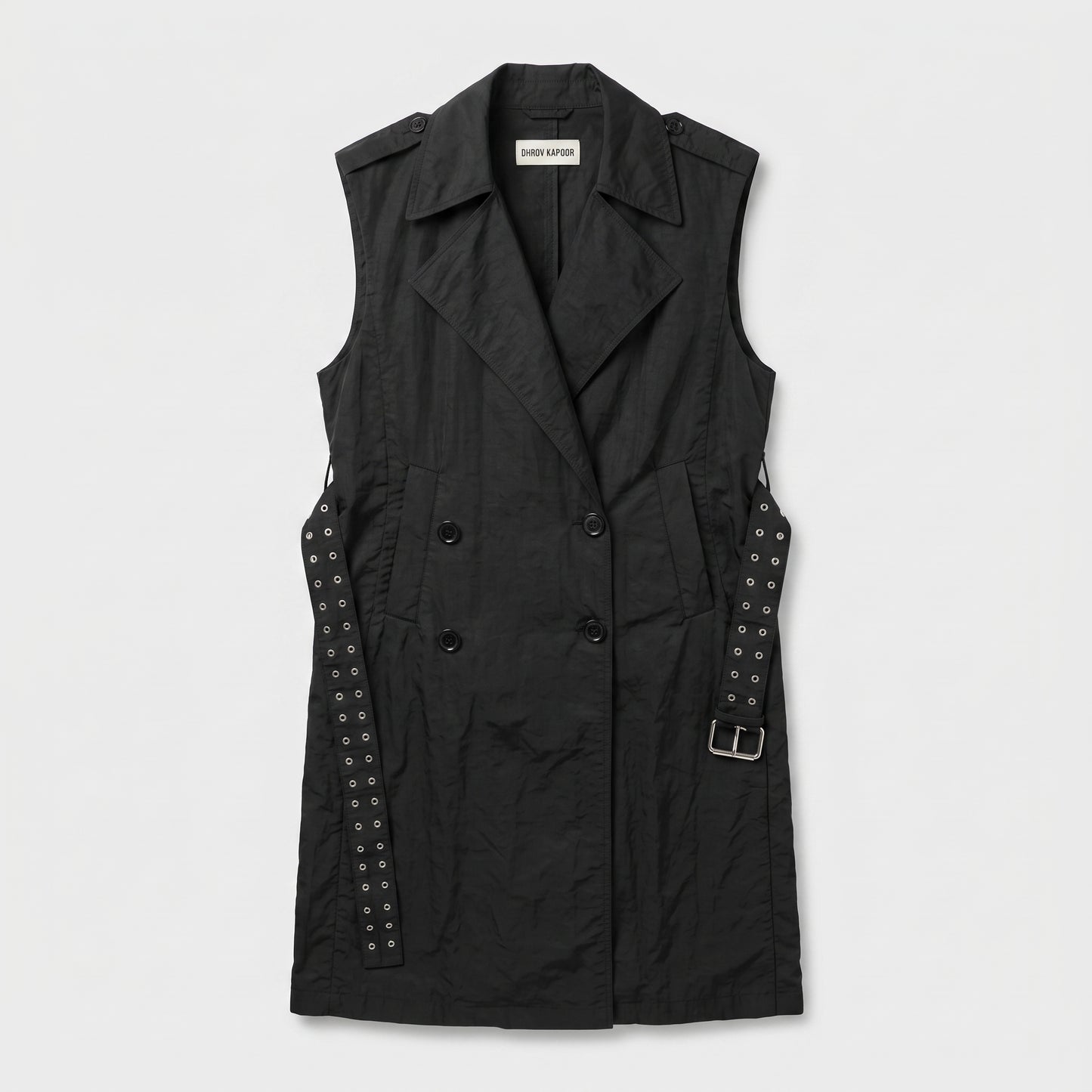 Structured Double-Breasted Utility Vest