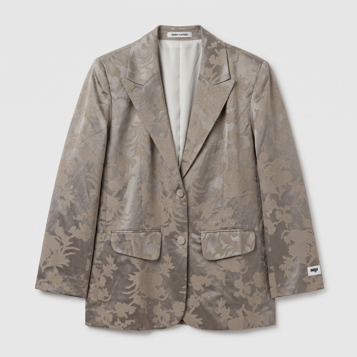 Floral Jacquard Tailored Blazer