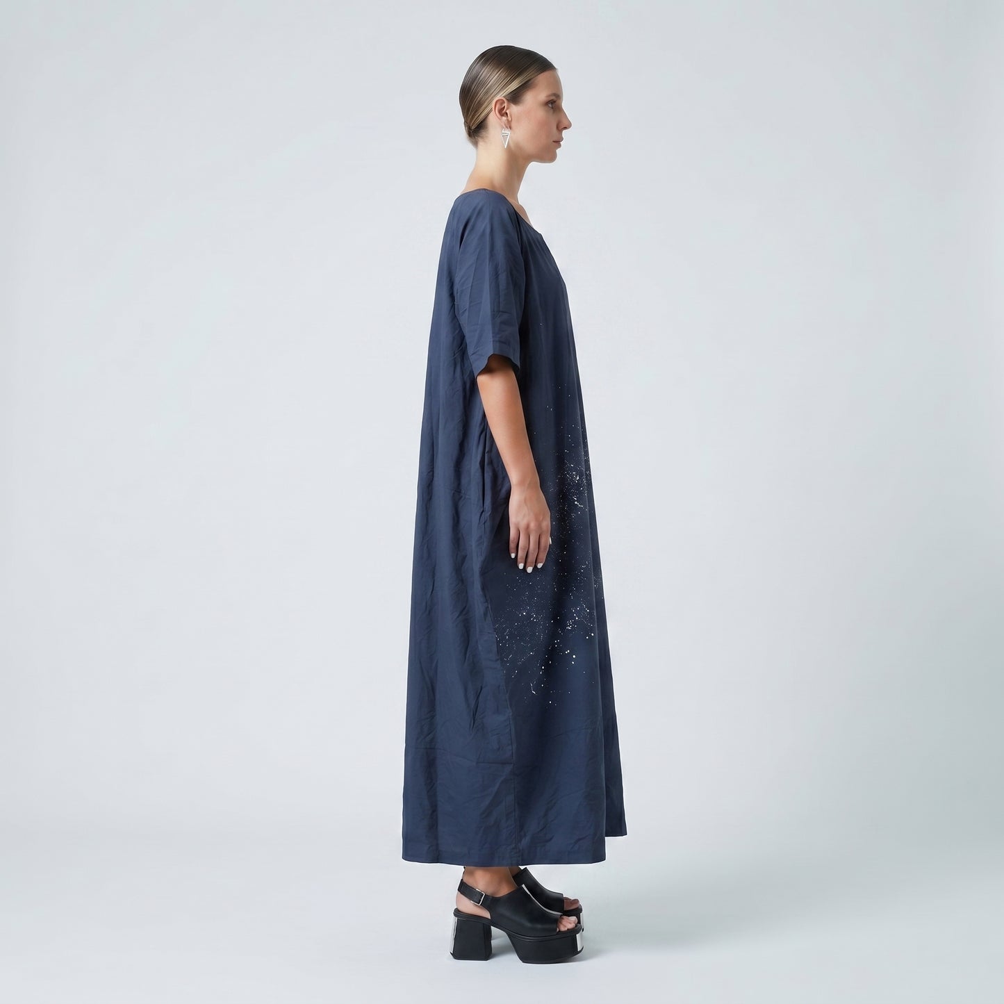 Splatter Print Cocoon Dress