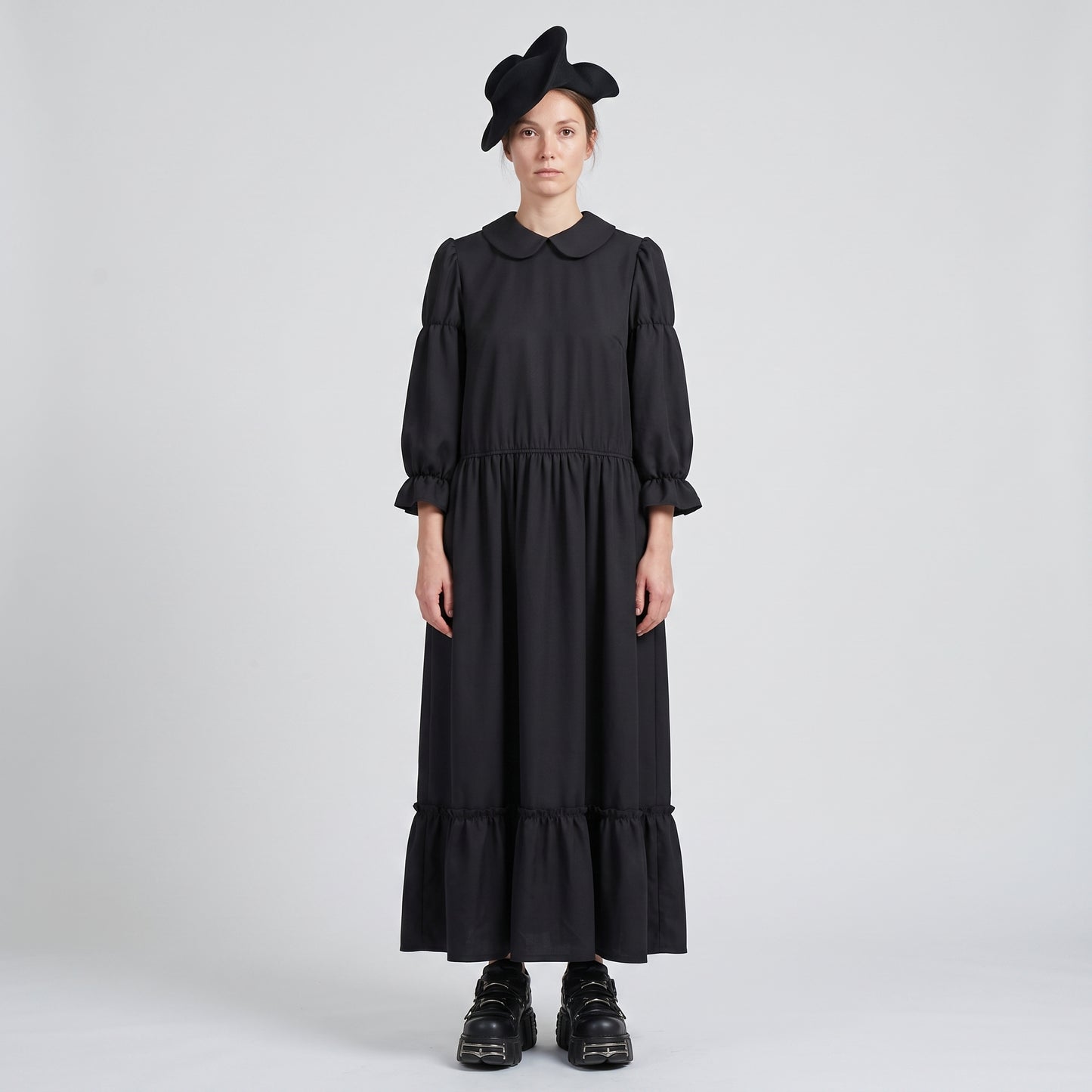 Black Peter Pan Collar Dress