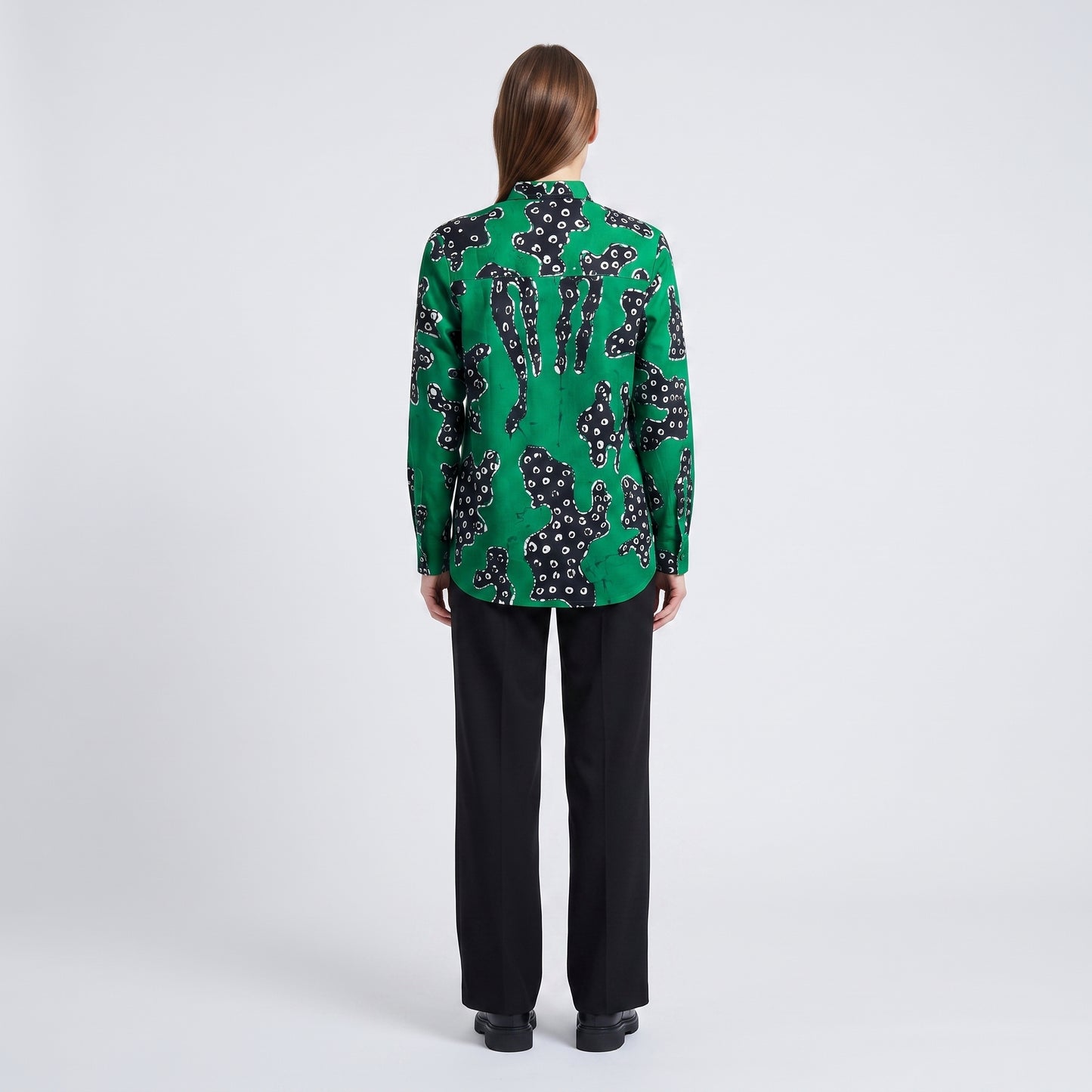 Abstract Printed Cotton Shirt