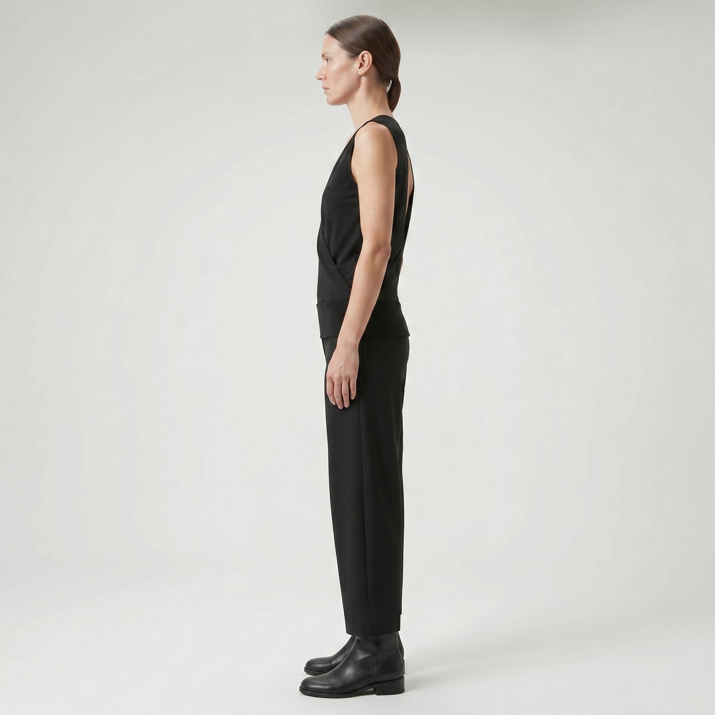Sleeveless V-Neck Wrap Vest