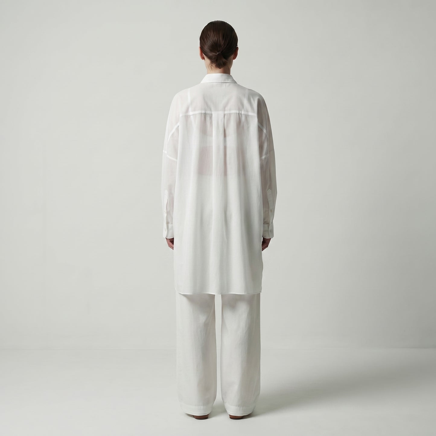 Oversized Architectural Button-Down Shirt