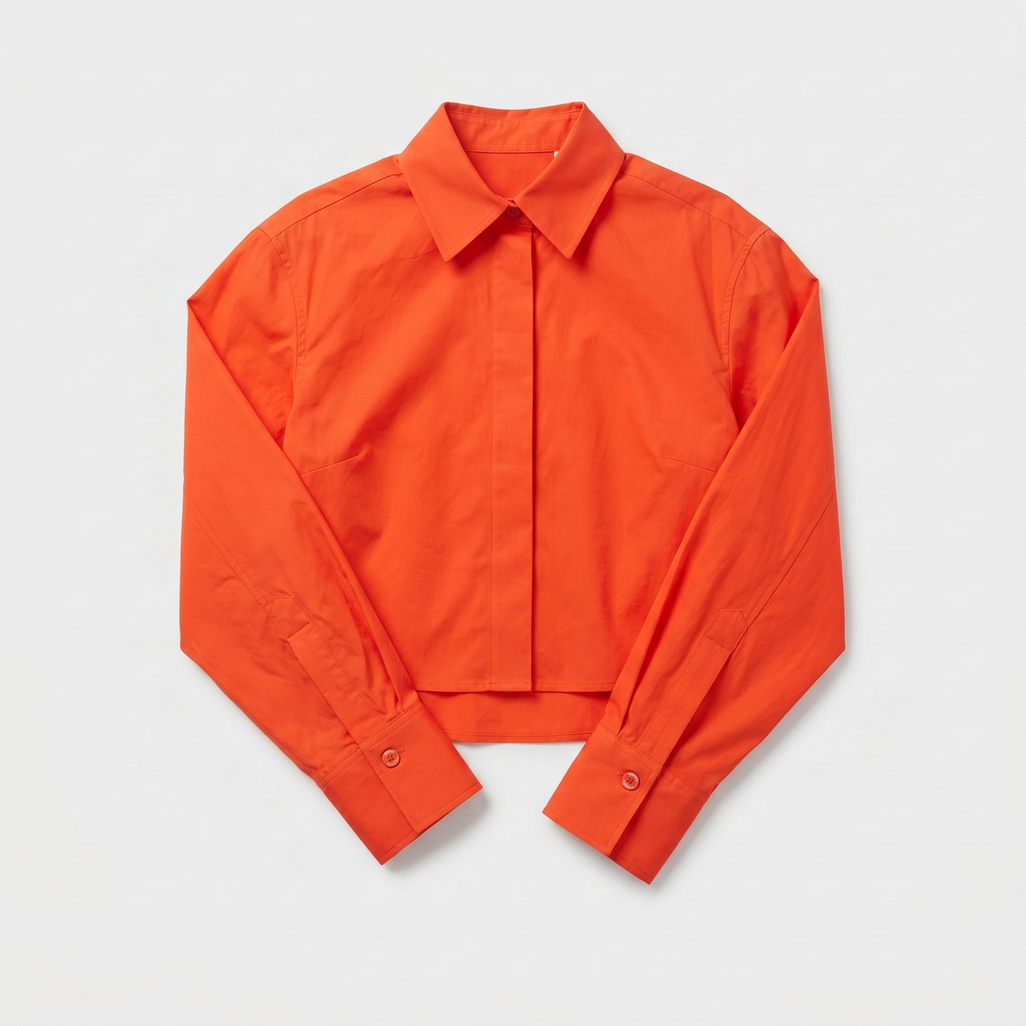 Vibrant Cropped Collared Shirt