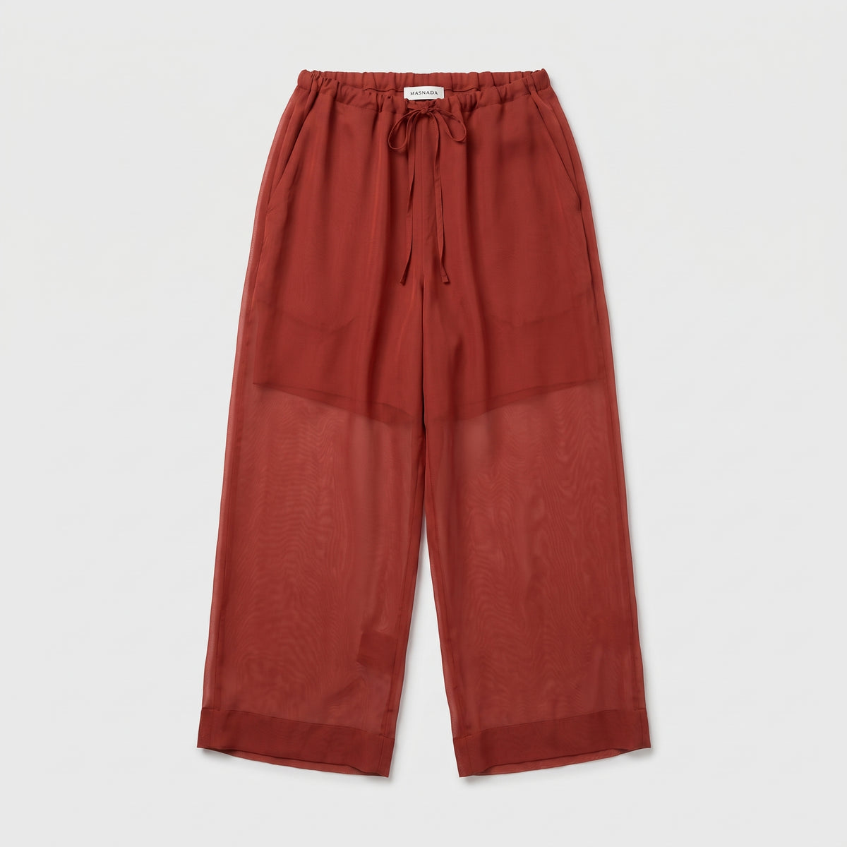 Sheer Rust Drawstring Trousers