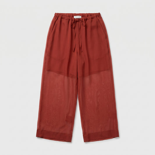 Sheer Rust Drawstring Trousers
