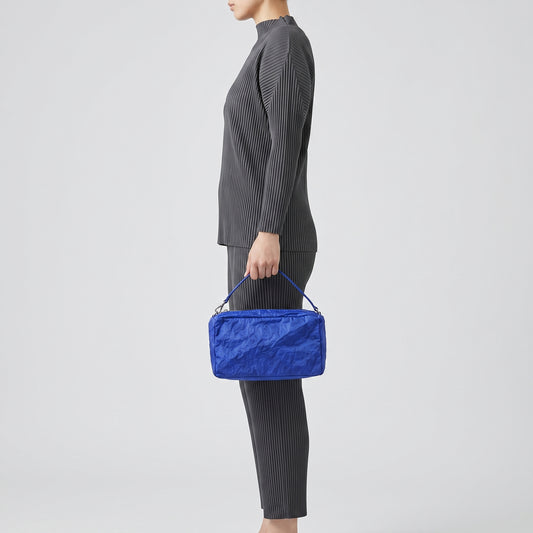 Cobalt Crinkled Shoulder Bag