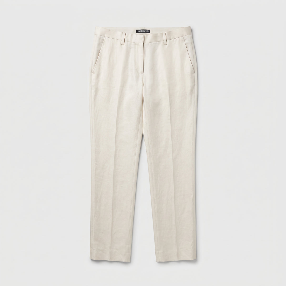 Tailored Linen Straight Leg Trousers
